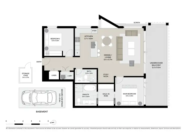 Floorplan of Homely apartment listing, 203/154 Ramsgate Road, Ramsgate Beach NSW 2217