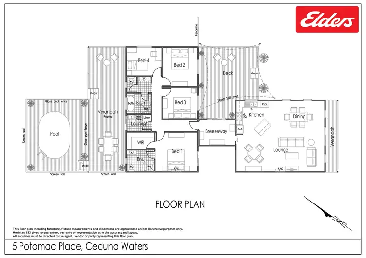 Floorplan of Homely house listing, 5 Potomac Place, Ceduna Waters SA 5690