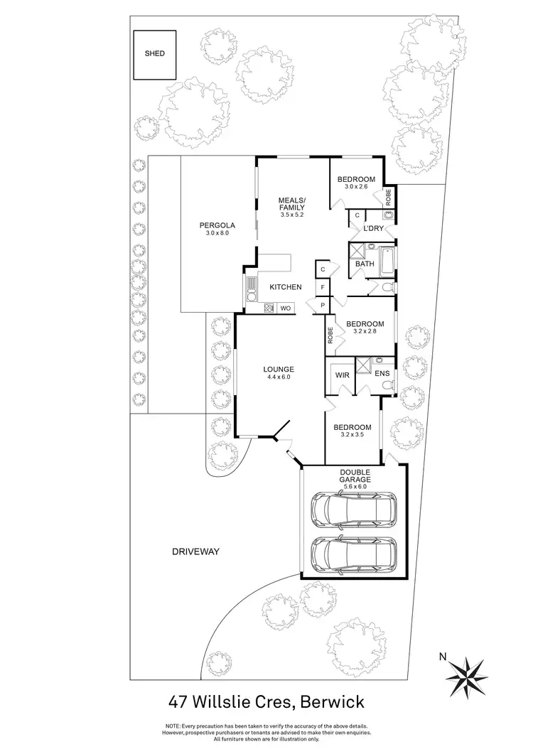Floorplan of Homely house listing, 47 Willslie Crescent, Berwick VIC 3806