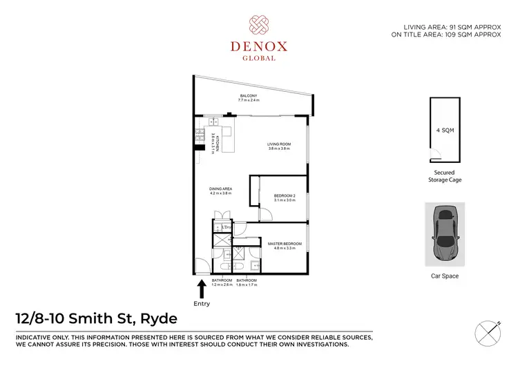 Floorplan of Homely apartment listing, 12/8-10 Smith Street, Ryde NSW 2112