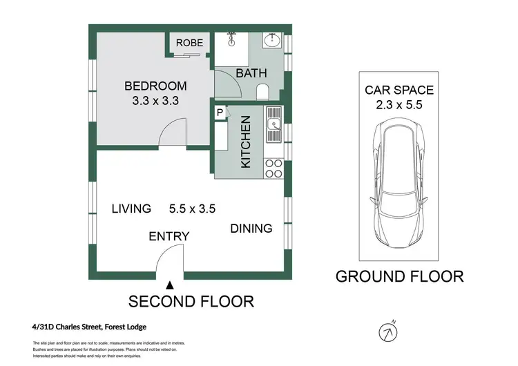 Floorplan of Homely apartment listing, 4/31D Charles Street, Forest Lodge NSW 2037