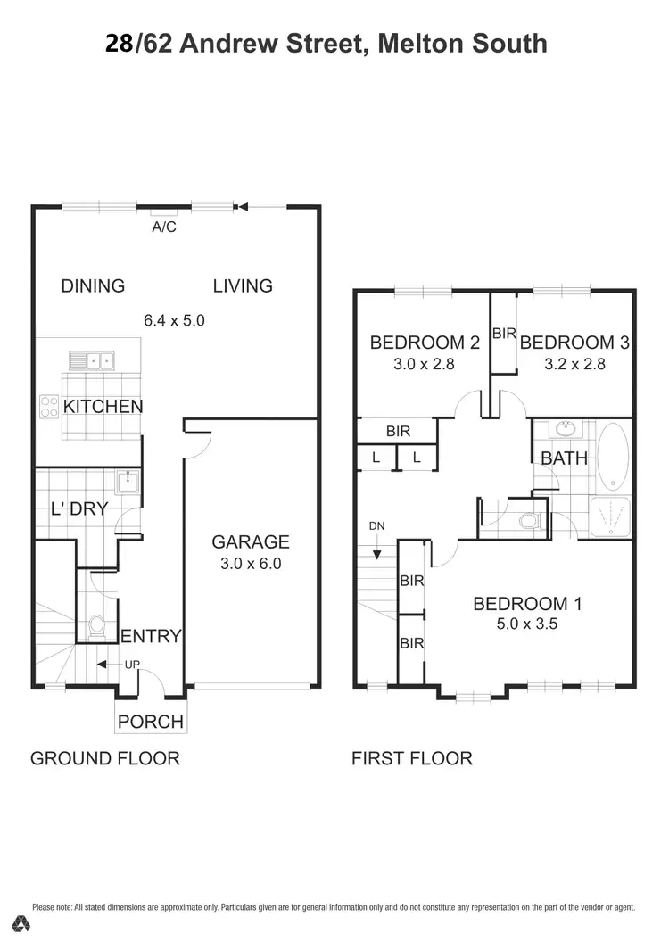 Floorplan of Homely townhouse listing, 28/62 Andrew Street, Melton South VIC 3338