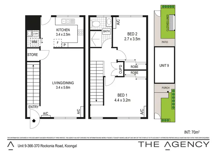 Floorplan of Homely unit listing, 9/366-370 Rockonia Road, Koongal QLD 4701