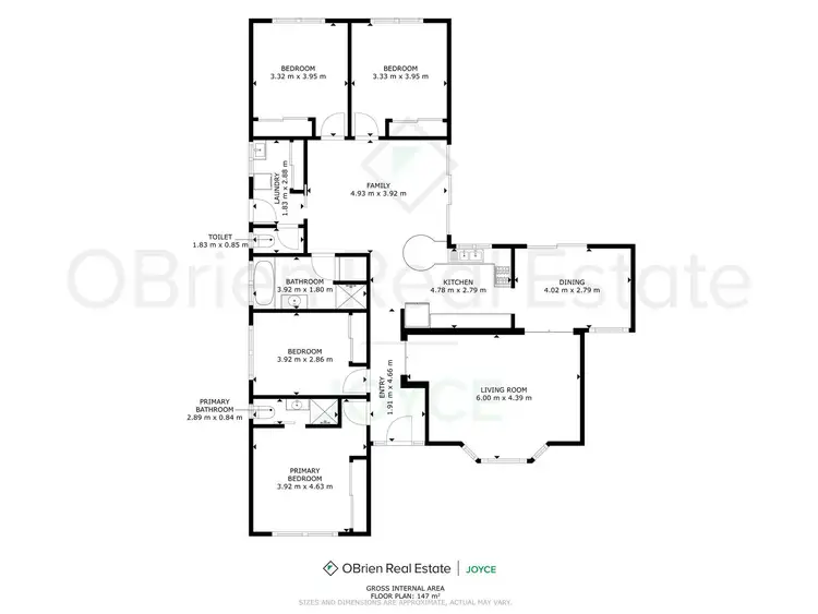 Floorplan of Homely house listing, 6 Skehan Avenue, Wangaratta VIC 3677