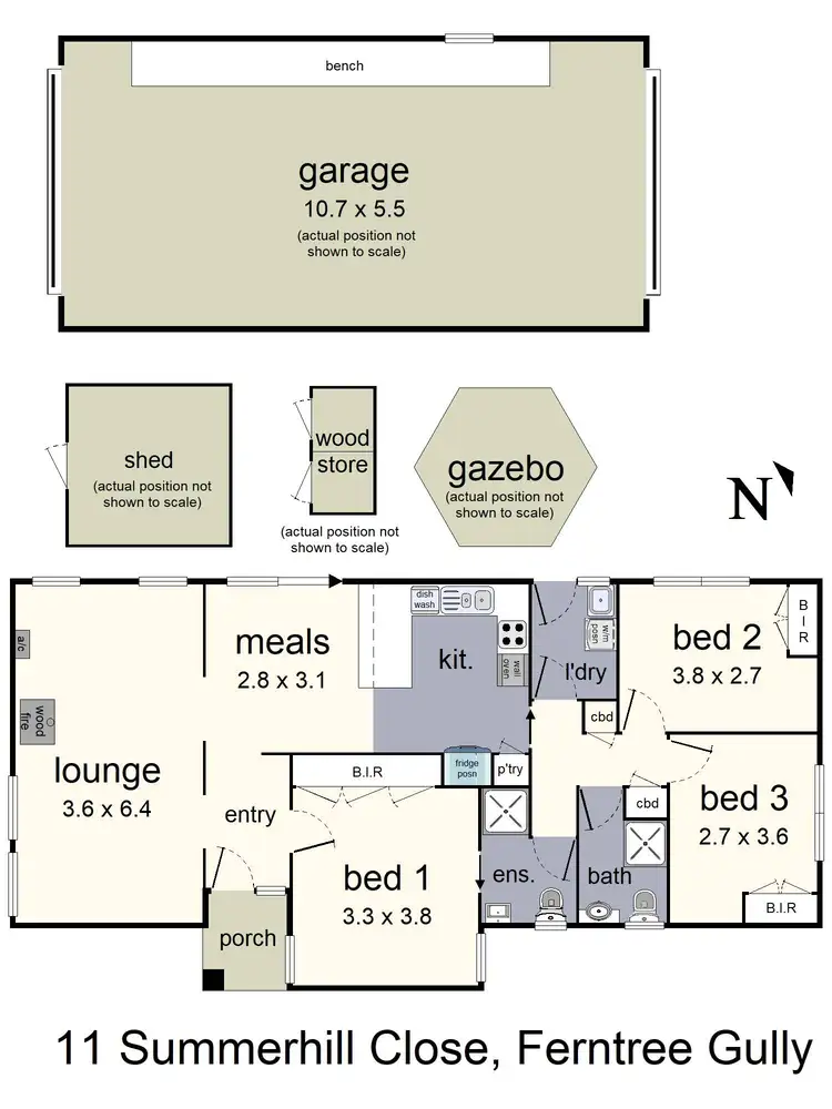 Floorplan of Homely house listing, 11 Summerhill Close, Ferntree Gully VIC 3156