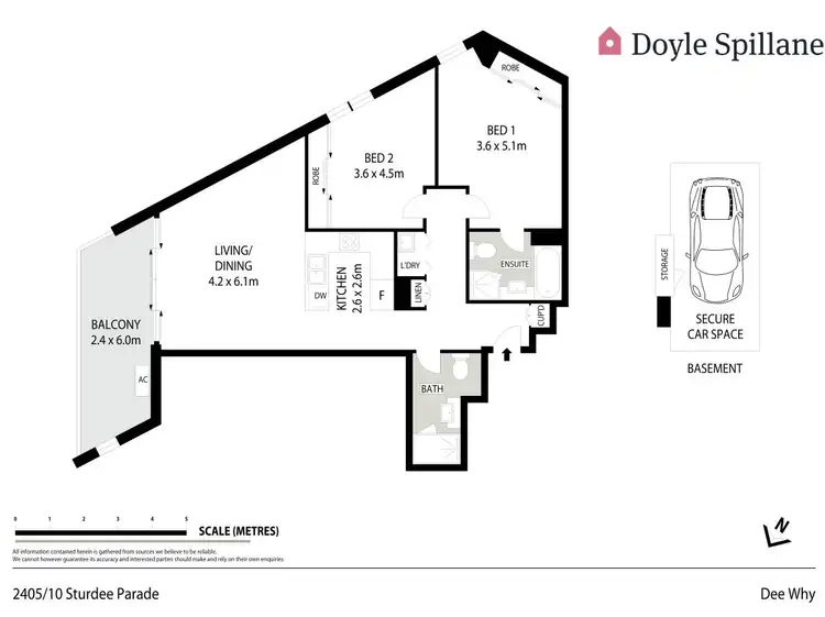 Floorplan of Homely apartment listing, 2405/10 Sturdee Parade, Dee Why NSW 2099