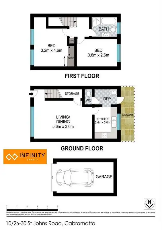 Floorplan of Homely townhouse listing, 10/26-30 St Johns Road, Cabramatta NSW 2166