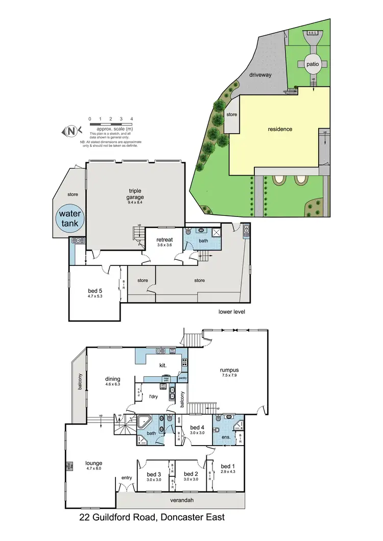 Floorplan of Homely house listing, 22 Guildford Drive, Doncaster East VIC 3109