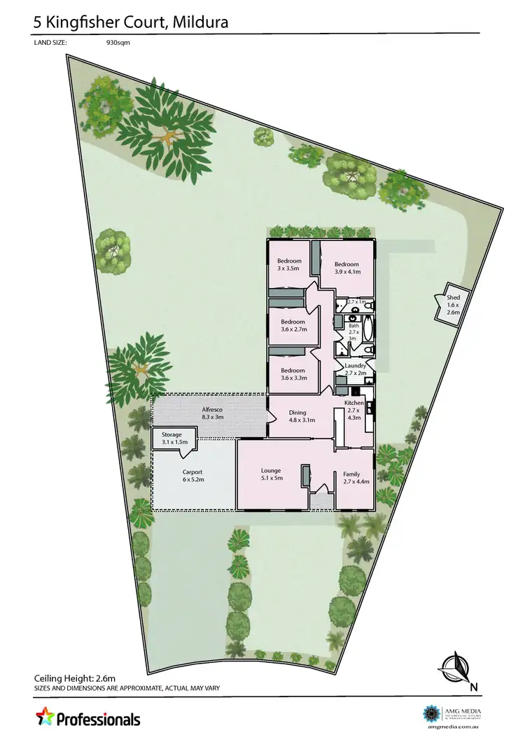 Floorplan of Homely house listing, 5 Kingfisher Court, Mildura VIC 3500