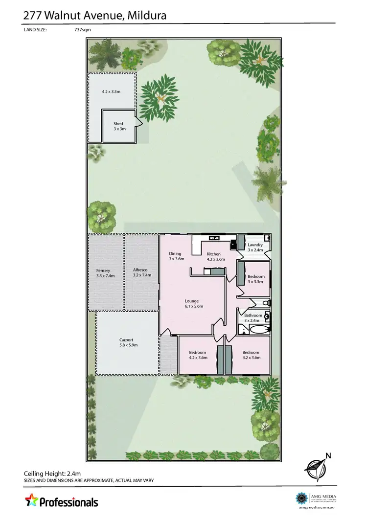 Floorplan of Homely house listing, 277 Walnut Avenue, Mildura VIC 3500