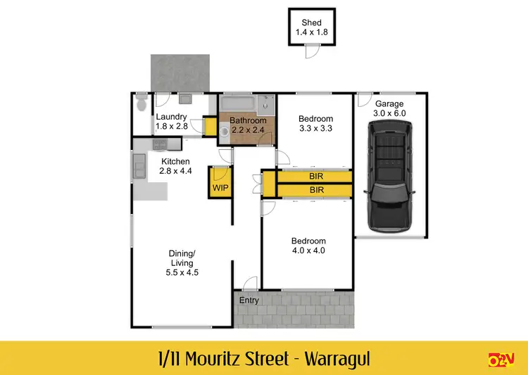Floorplan of Homely unit listing, 1/11 Mouritz Street, Warragul VIC 3820