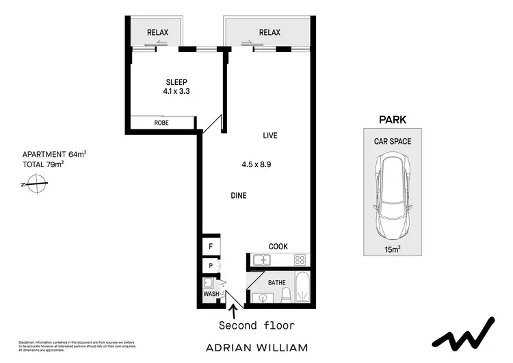 Floorplan of Homely apartment listing, 207/1 Phillip Street, Petersham NSW 2049
