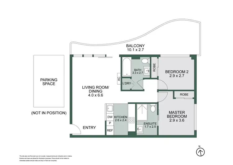 Floorplan of Homely apartment listing, 510/232-242 Rouse Street, Port Melbourne VIC 3207