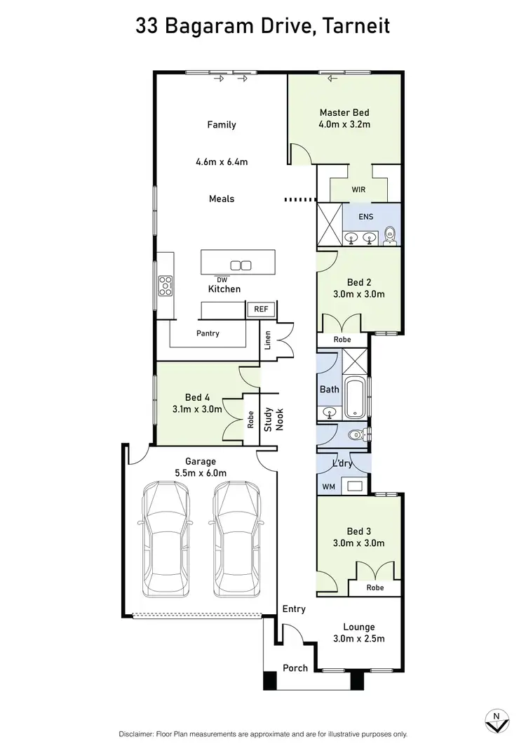 Floorplan of Homely house listing, 33 Bagaram Drive, Tarneit VIC 3029