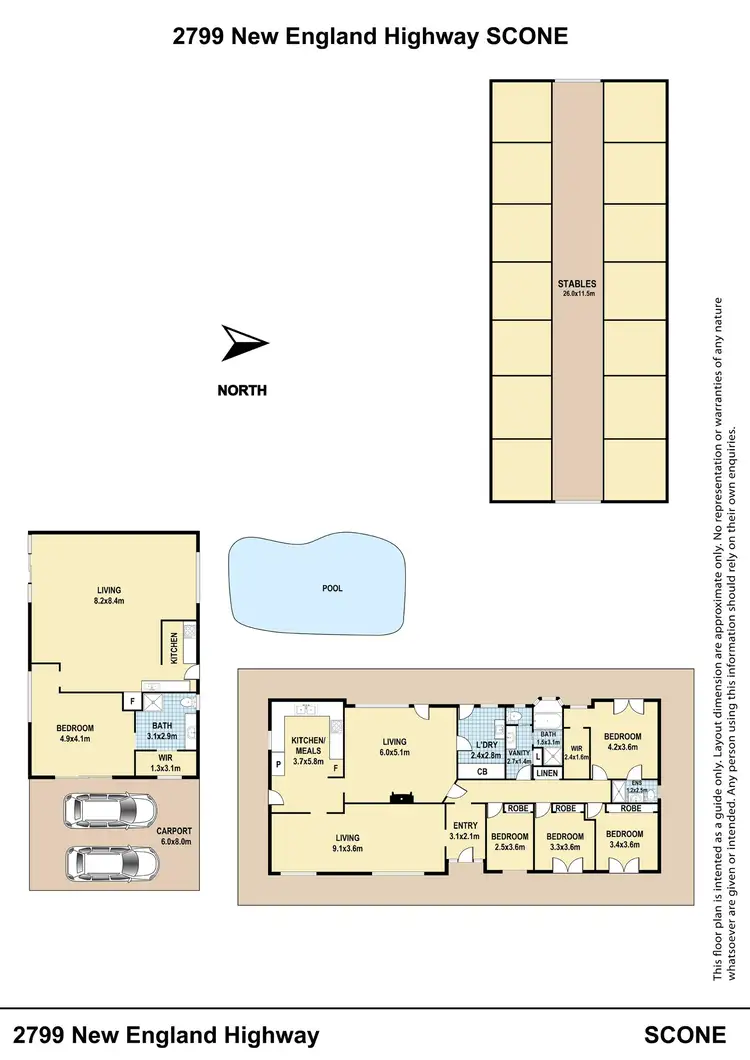 Floorplan of Homely rural property listing, 2799 New England Highway Highway, Scone NSW 2337