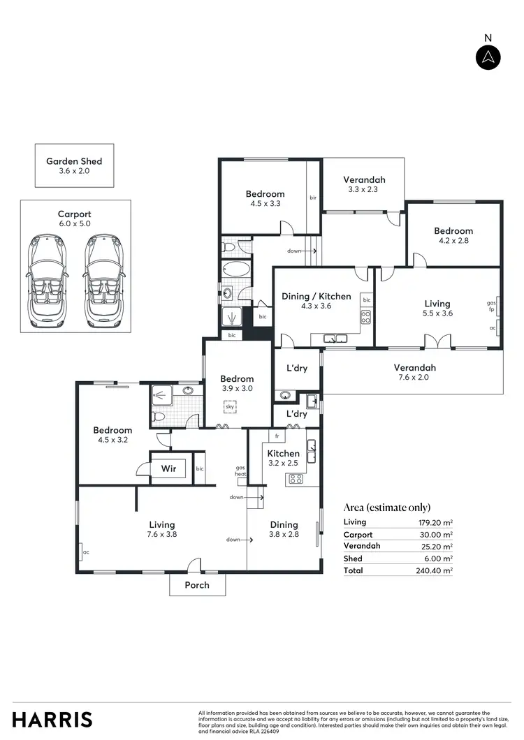 Floorplan of Homely house listing, 16a Boucaut Street, Glen Osmond SA 5064