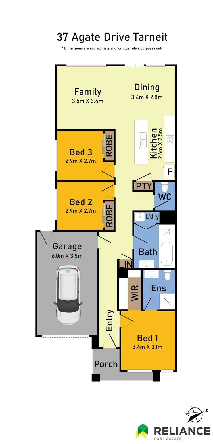 Floorplan of Homely house listing, 37 Agate Drive, Tarneit VIC 3029