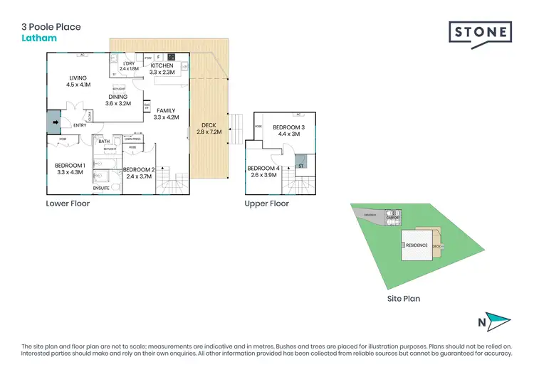 Floorplan of Homely house listing, 3 Poole Place, Latham ACT 2615