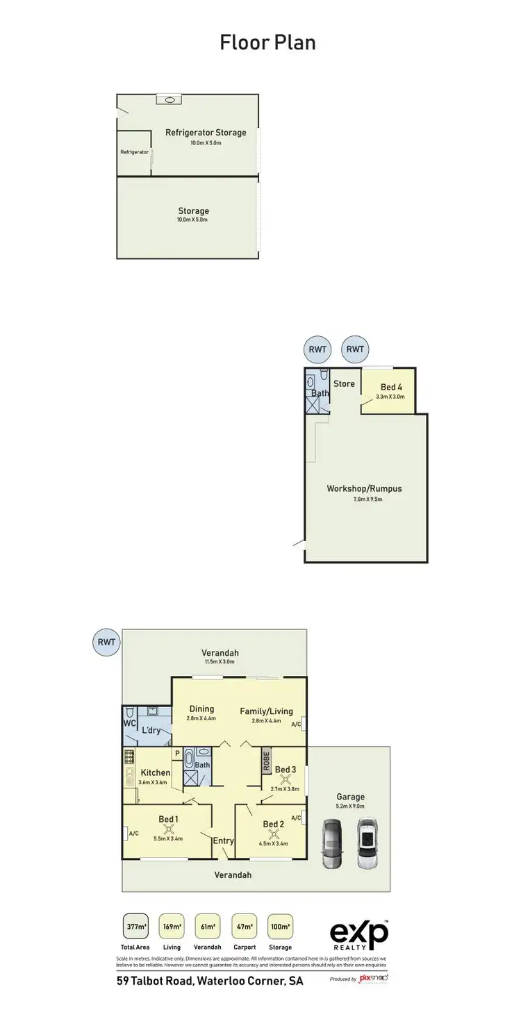 Floorplan of Homely house listing, 59 Talbot Road, Waterloo Corner SA 5110