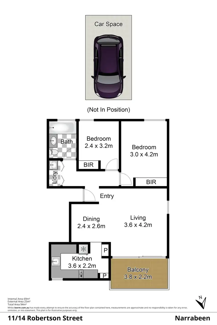 Floorplan of Homely apartment listing, 11/14 Robertson Street, Narrabeen NSW 2101