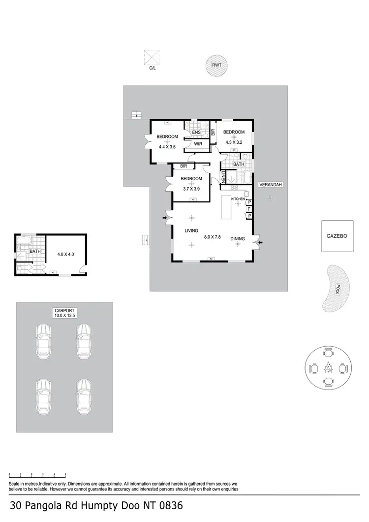 Floorplan of Homely house listing, 30 Pangola Road, Humpty Doo NT 836