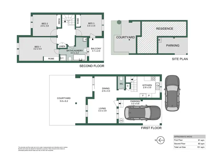 Floorplan of Homely townhouse listing, 5/21A Gordon Street, Rozelle NSW 2039