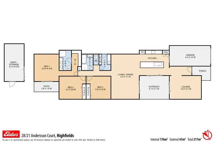 Floorplan of Homely house listing, 28/21 Andersson Court, Highfields QLD 4352
