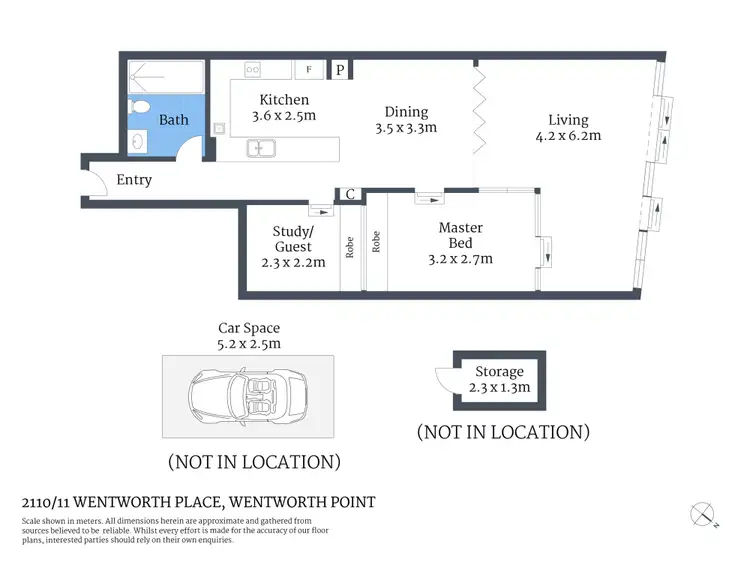 Floorplan of Homely apartment listing, 2110/11 Wentworth Place, Wentworth Point NSW 2127