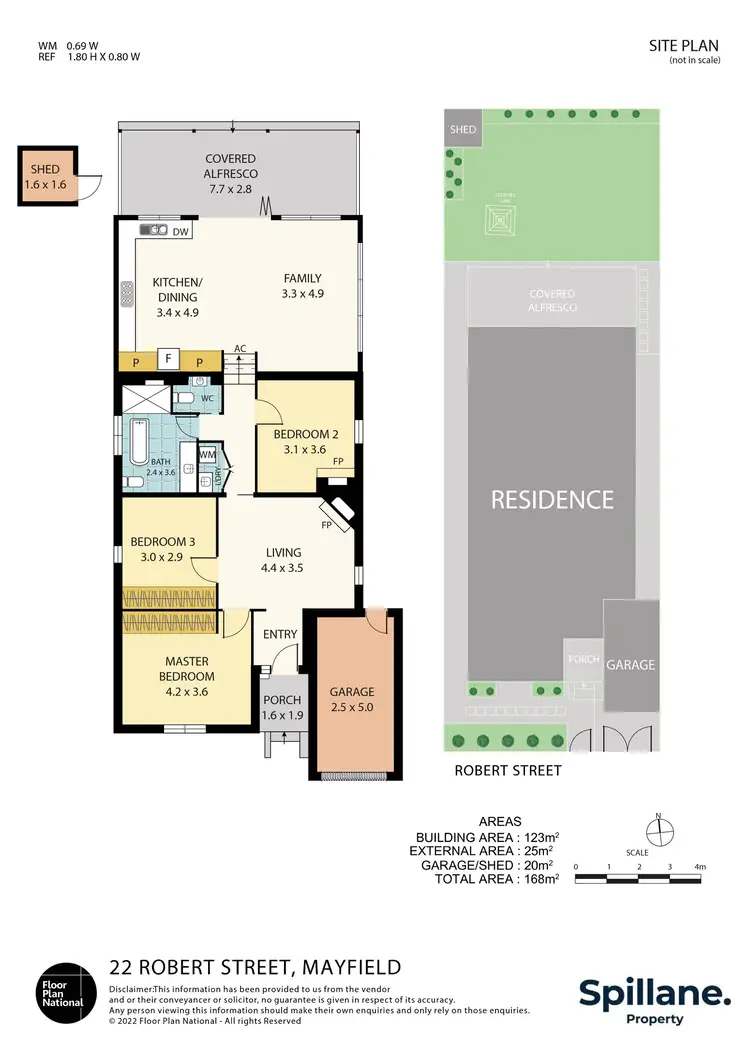 Floorplan of Homely house listing, 22 Robert Street, Mayfield NSW 2304