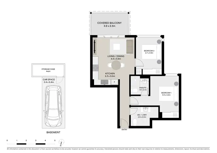 Floorplan of Homely apartment listing, 405C/3 Lorne Avenue, Killara NSW 2071