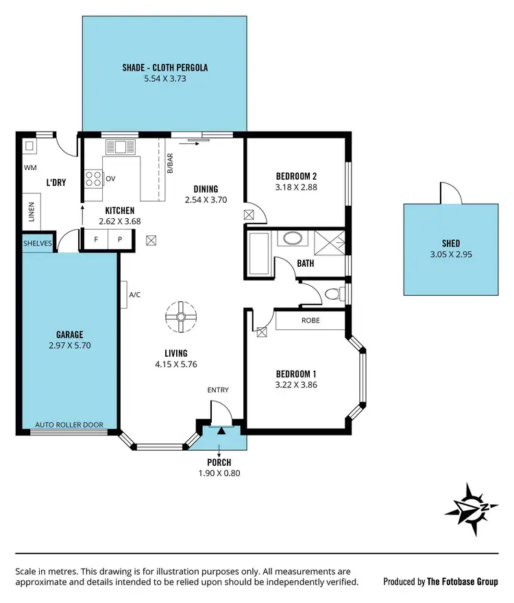 Floorplan of Homely unit listing, 2/12 Manor Court, Morphett Vale SA 5162