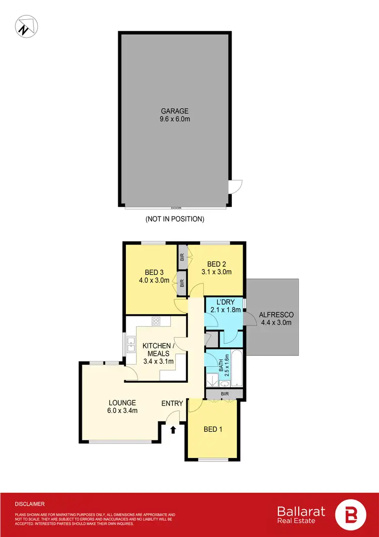 Floorplan of Homely house listing, 6 Kara Court, Sebastopol VIC 3356