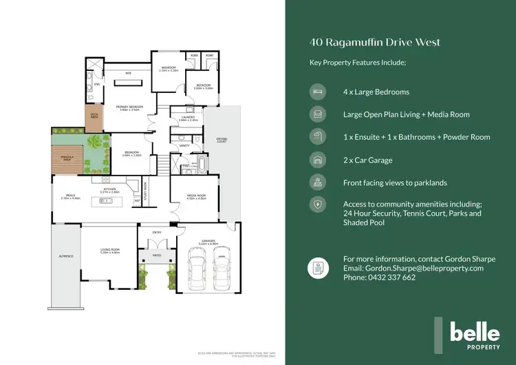 Floorplan of Homely house listing, 40 Ragamuffin Drive West, Coomera Waters QLD 4209