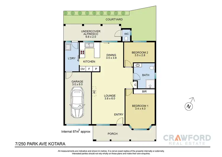Floorplan of Homely villa listing, 7/250 Park Avenue, Kotara NSW 2289