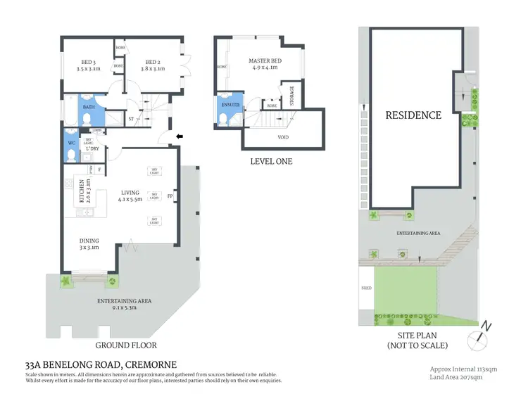 Floorplan of Homely house listing, 33A Benelong Road, Cremorne NSW 2090