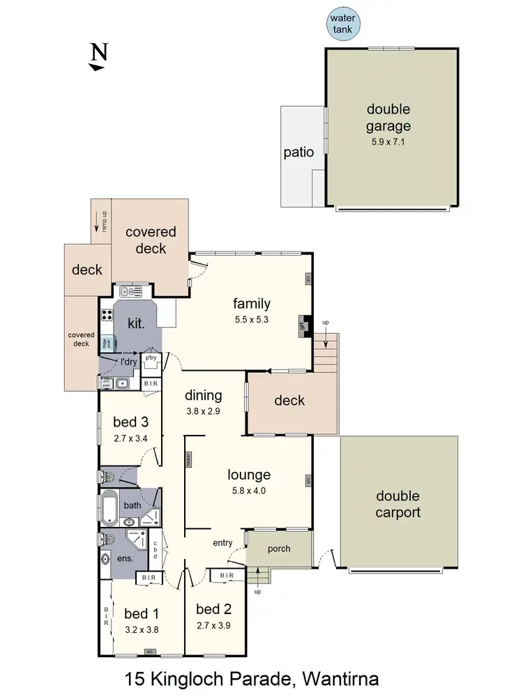 Floorplan of Homely house listing, 15 Kingloch Parade, Wantirna VIC 3152
