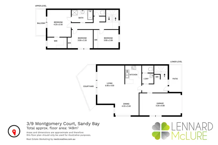 Floorplan of Homely unit listing, 3/9 Montgomery Court, Sandy Bay TAS 7005