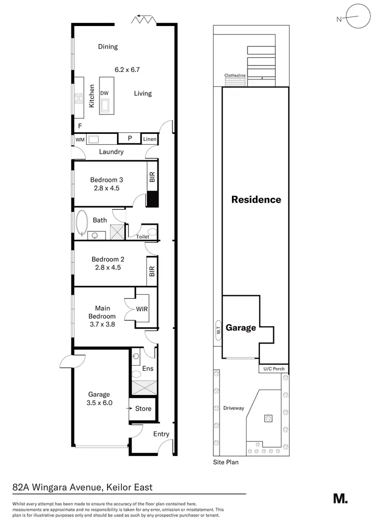 Floorplan of Homely house listing, 82A Wingara Avenue, Keilor East VIC 3033