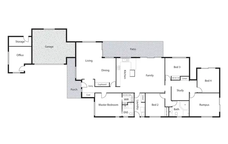 Floorplan of Homely house listing, 45 Chataway Crescent, Fadden ACT 2904