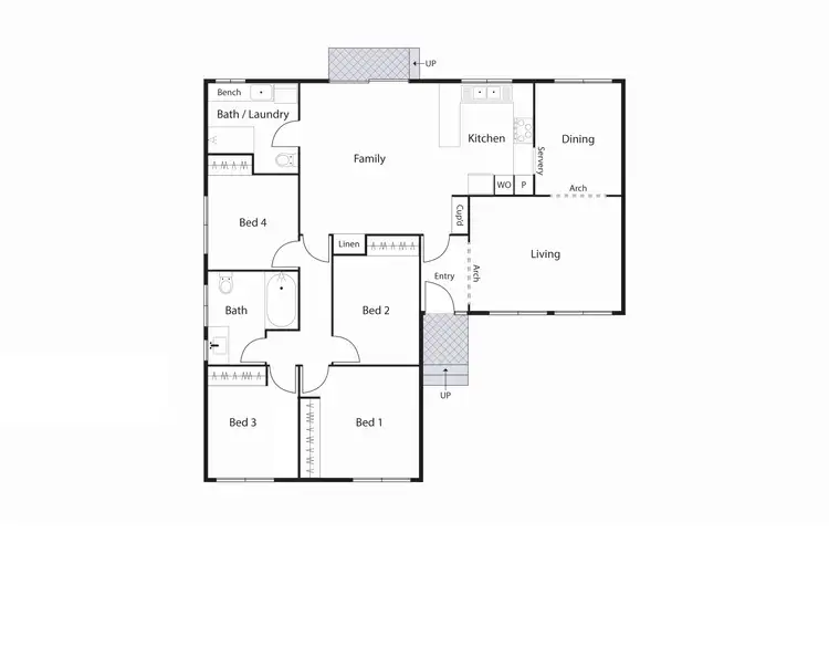 Floorplan of Homely house listing, 8 O'Meara Place, Gowrie ACT 2904