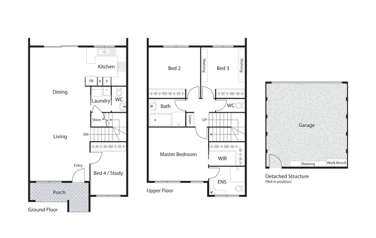Floorplan of Homely townhouse listing, 2/50 Peter Cullen Way, Wright ACT 2611