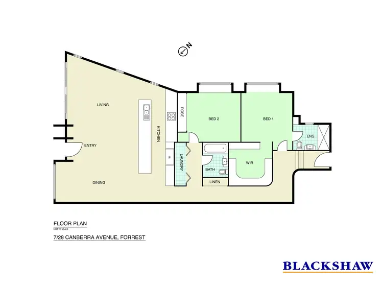 Floorplan of Homely apartment listing, 7/28 Canberra Avenue, Forrest ACT 2603