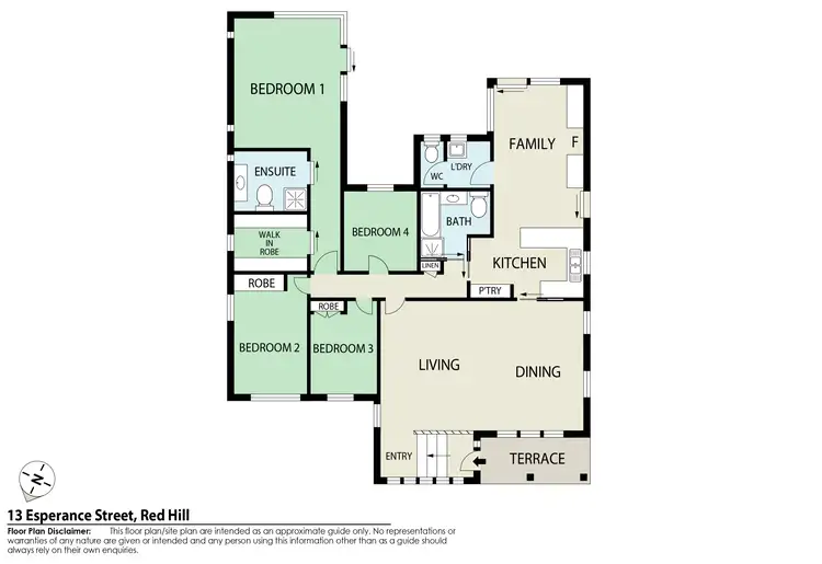 Floorplan of Homely house listing, 13 Esperance Street, Red Hill ACT 2603