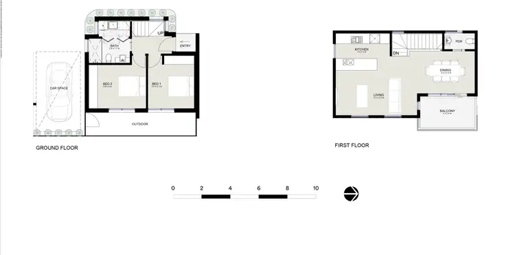 Floorplan of Homely townhouse listing, 2/9 Smith Street, Thornbury VIC 3071