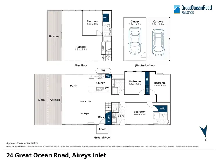 Floorplan of Homely house listing, 24 Great Ocean Road, Aireys Inlet VIC 3231