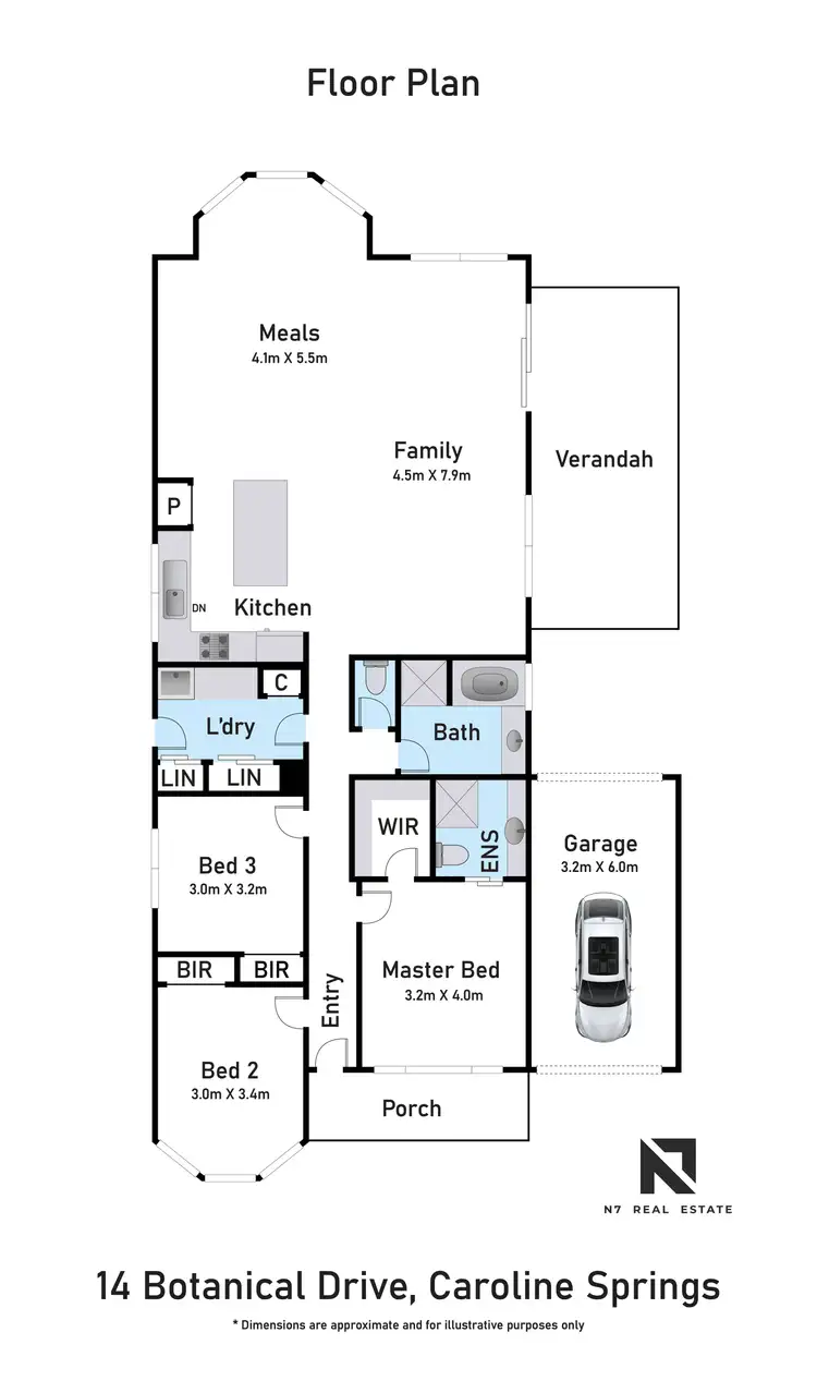 Floorplan of Homely house listing, 14 Botanical Drive, Caroline Springs VIC 3023