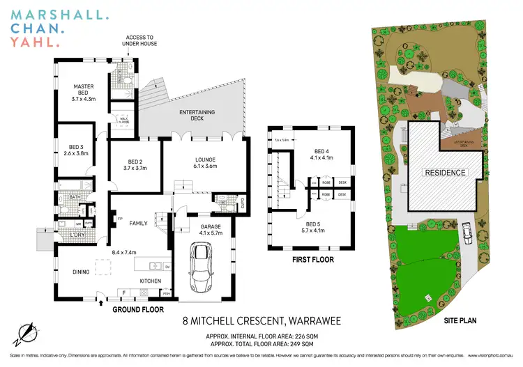Floorplan of Homely house listing, 8 Mitchell Crescent, Warrawee NSW 2074