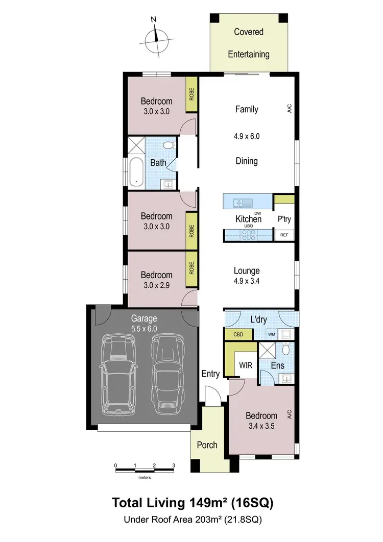 Floorplan of Homely house listing, 3 Cumberland Avenue, Warragul VIC 3820