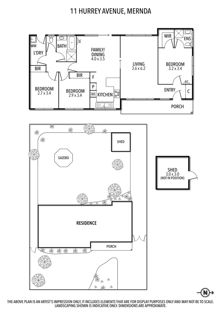 Floorplan of Homely house listing, 11 Hurrey Avenue, Mernda VIC 3754