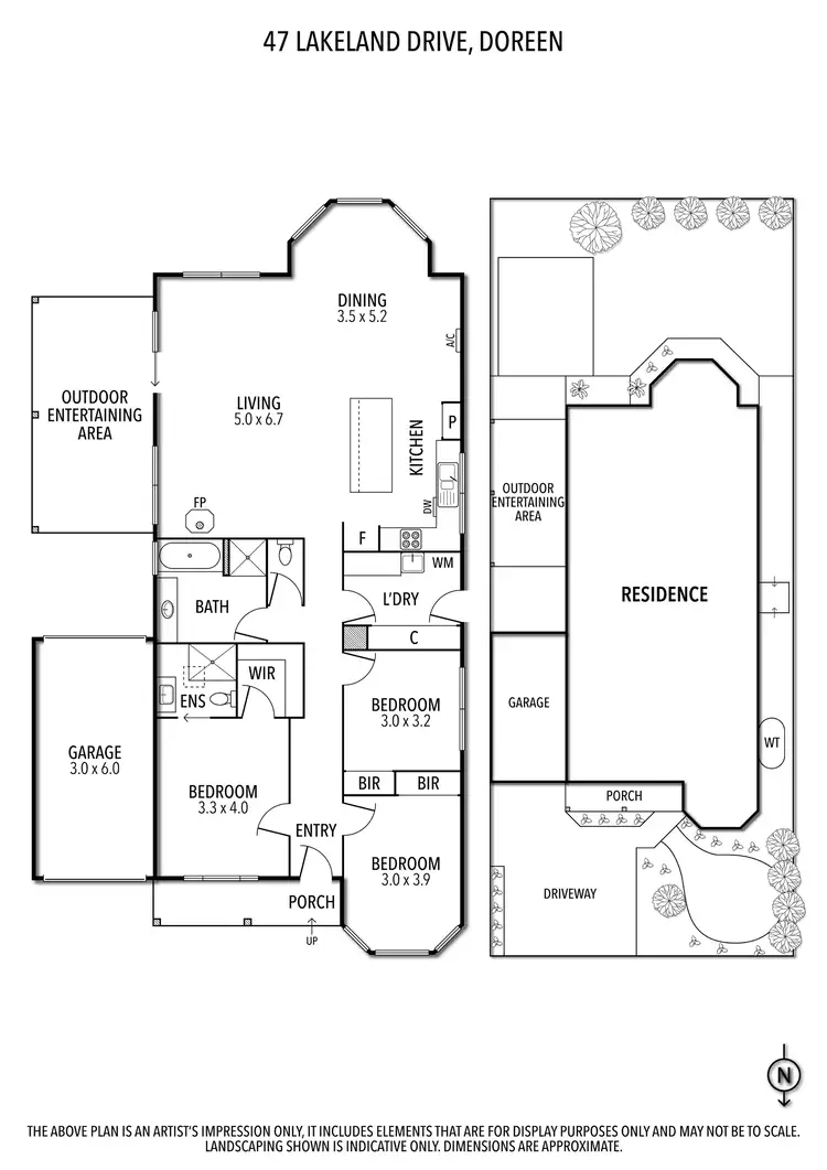 Floorplan of Homely house listing, 47 Lakeland Drive, Doreen VIC 3754